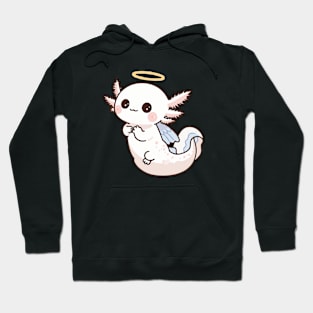 cute baby angel axolotl Hoodie